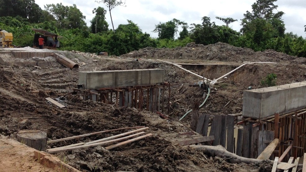 Second Moleson Creek Bridge under construction | Ministry of Public Works